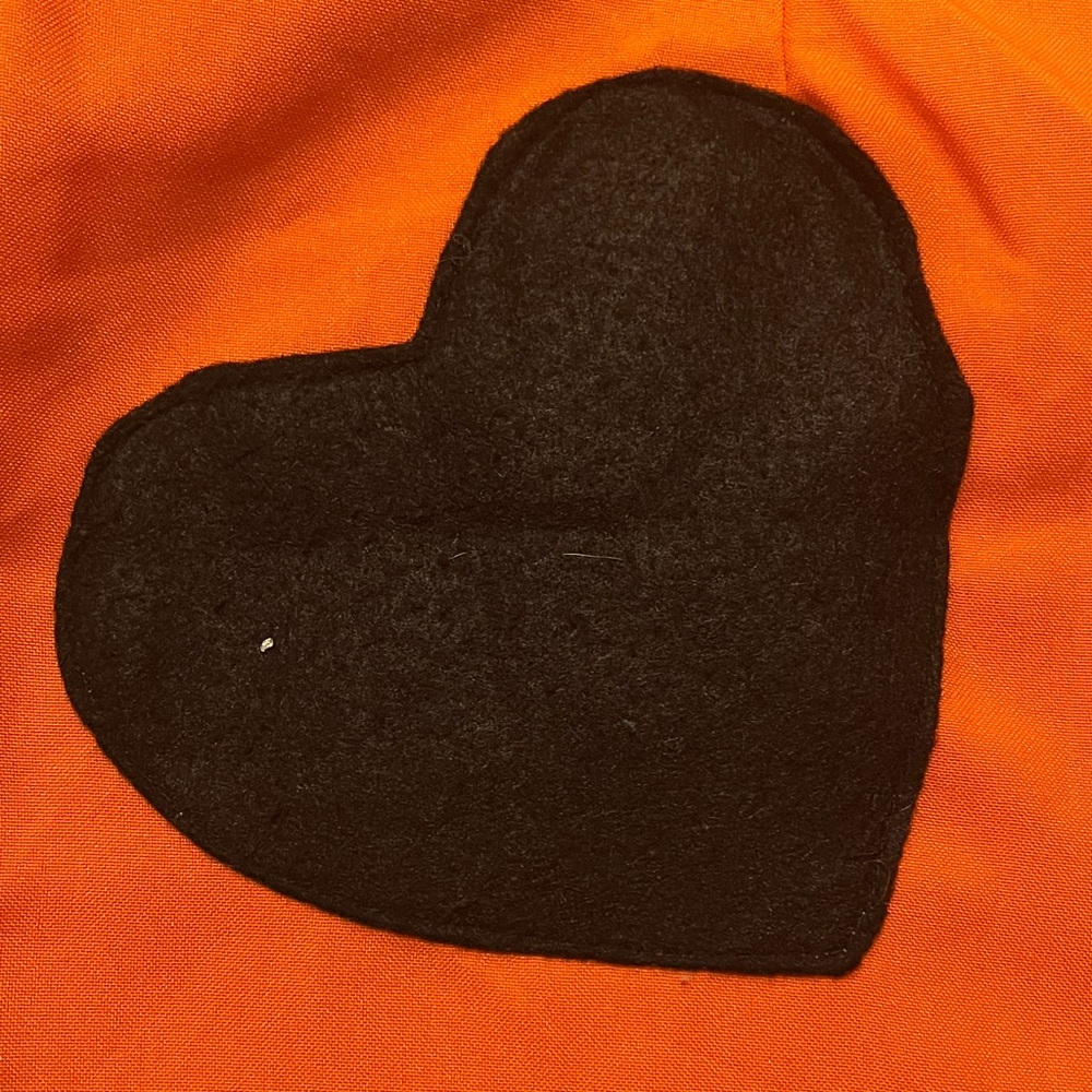 Sexy Convict Halloween Costume Orange Mini Dress w Zipper, Heart &fake handcuffs - Picture 5 of 15